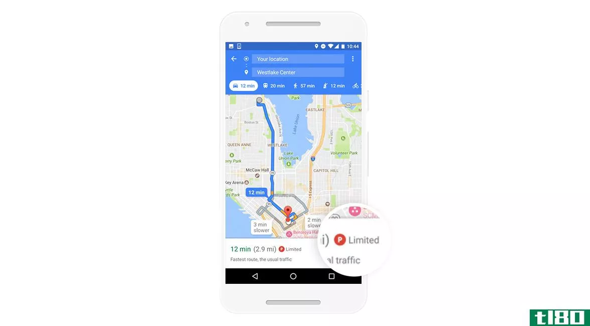 谷歌地图现在告诉你在一些城市停车有多难