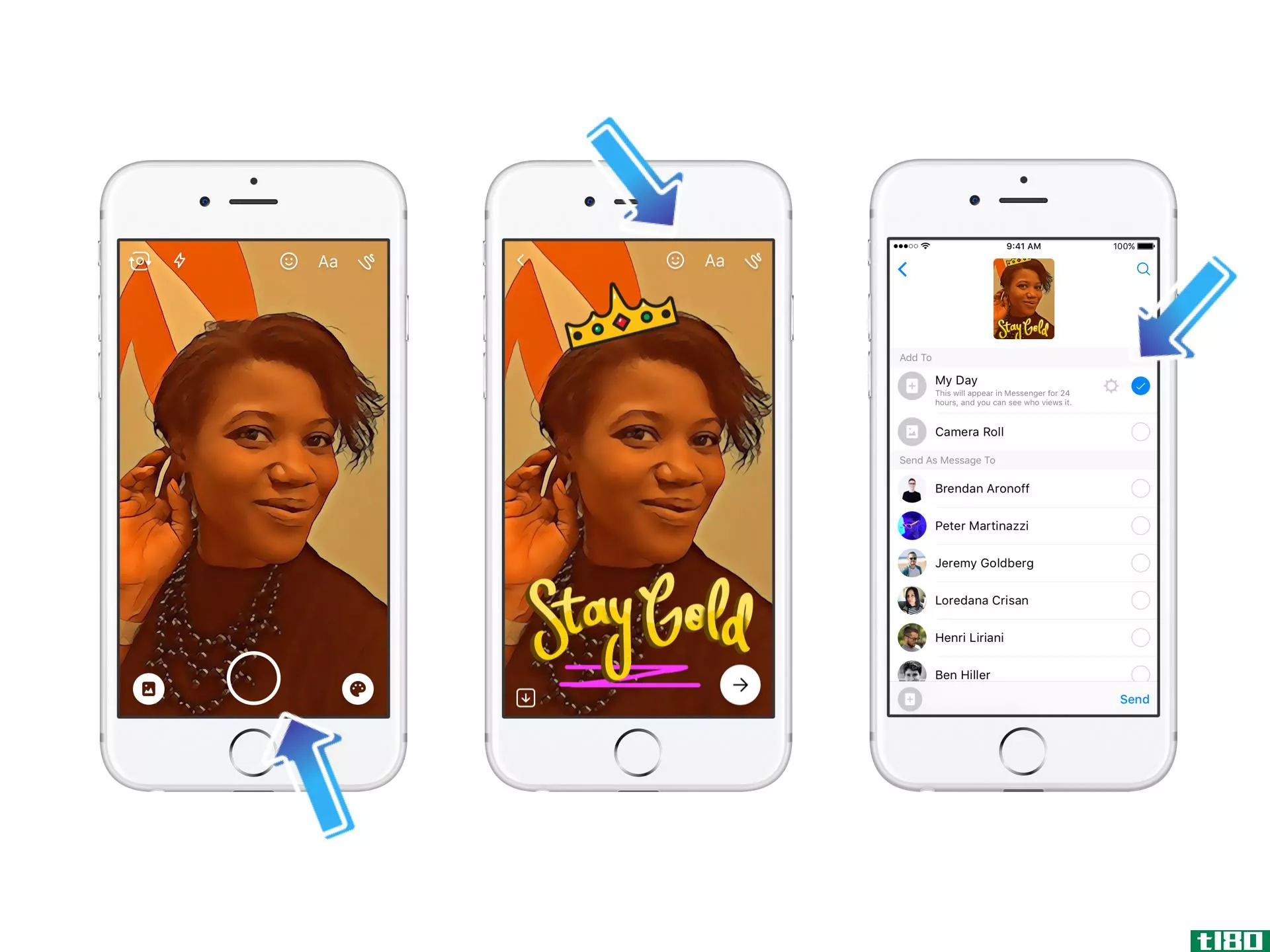 facebook的snapchat故事克隆版messenger day目前正在全球推广