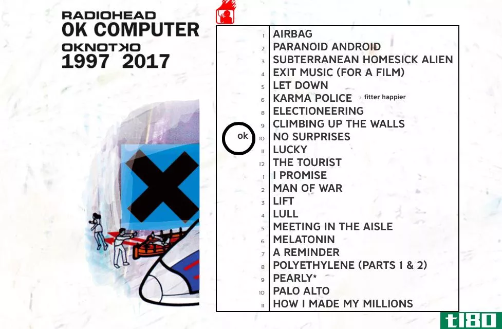 radiohead为ok computer remaster恢复其网站的“1997版”