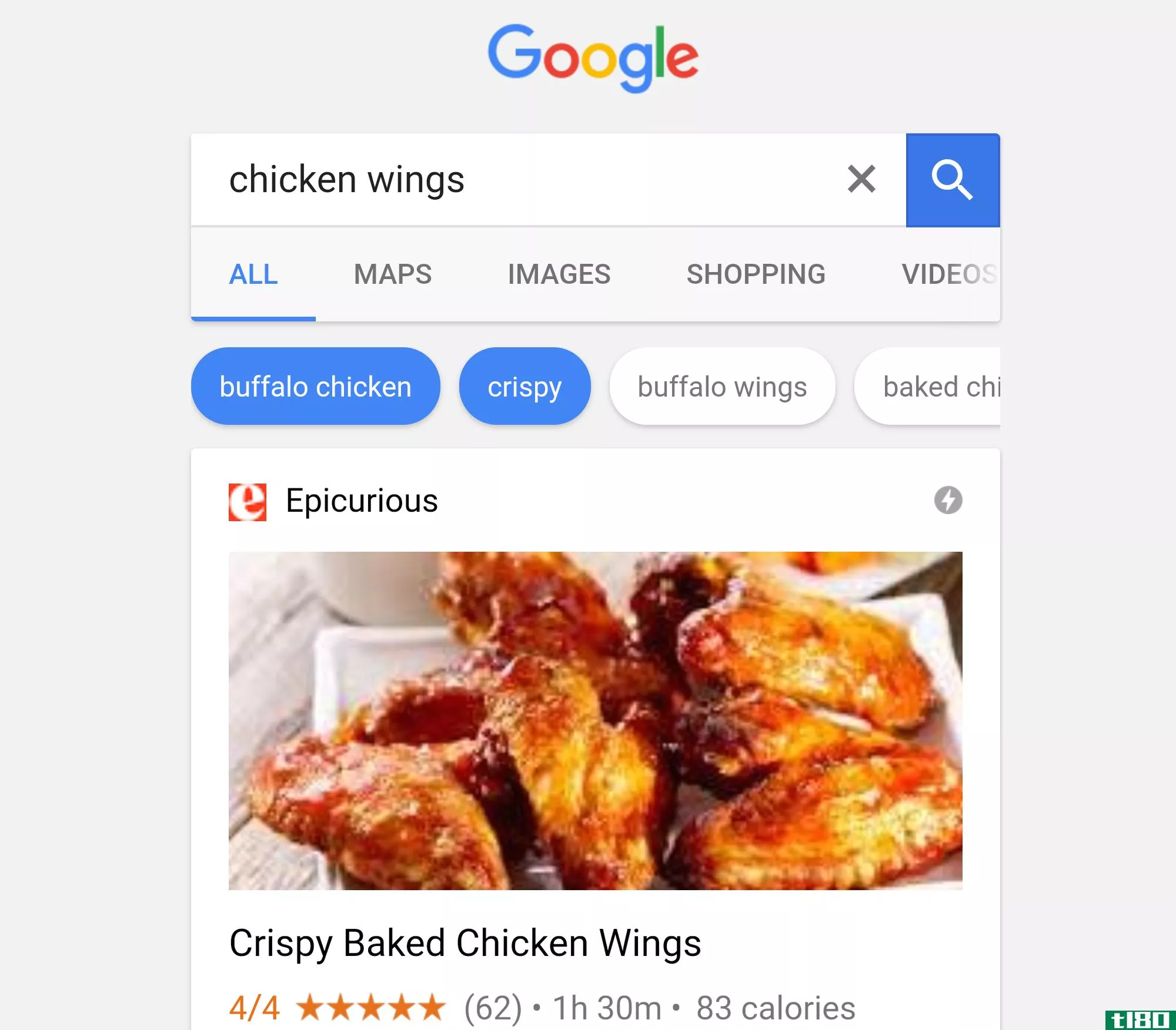 谷歌可以让你指定配方搜索与建议的口味和成分