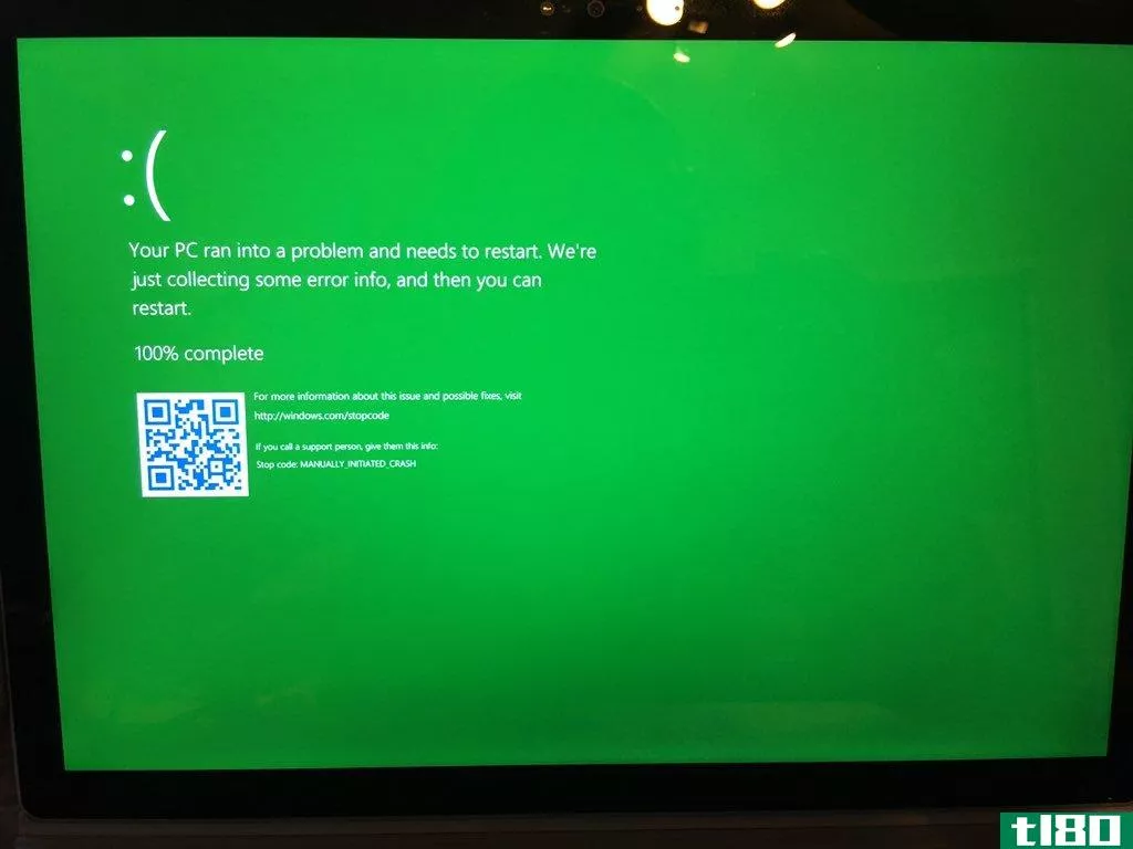Windows10测试人员现在将获得一个绿色的死亡屏幕