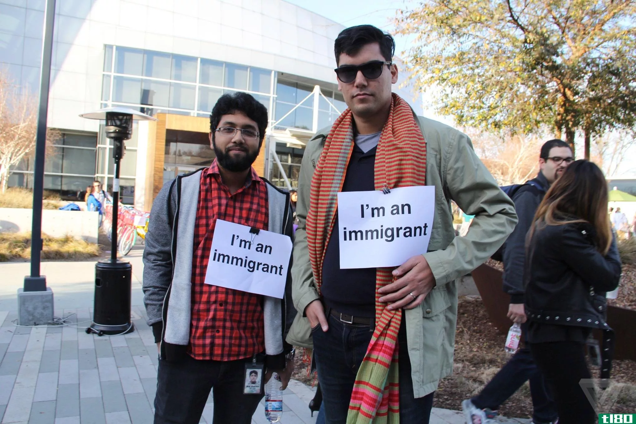 谷歌员工就特朗普的移民禁令举行**