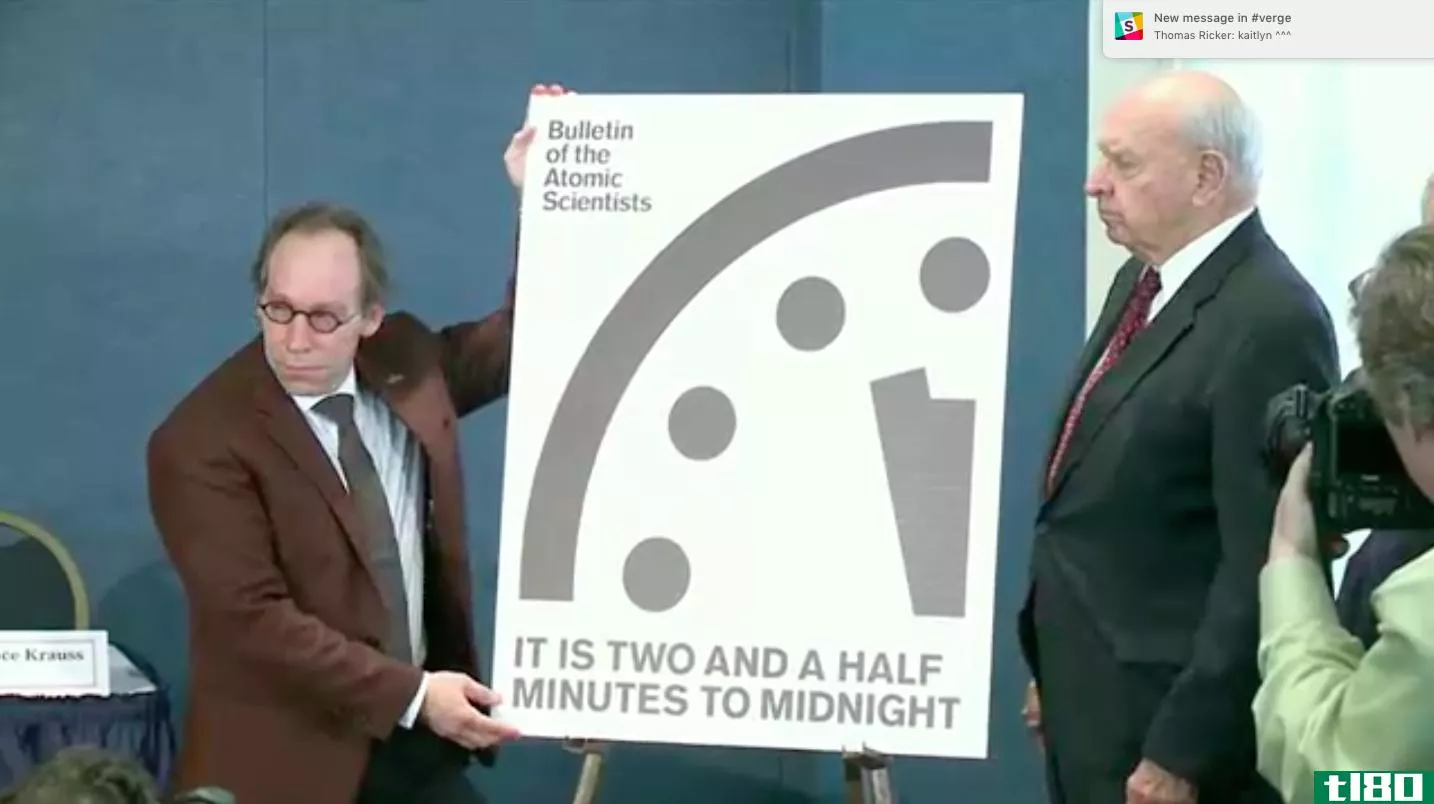 世界末日钟是自1960年以来最接近午夜的一次