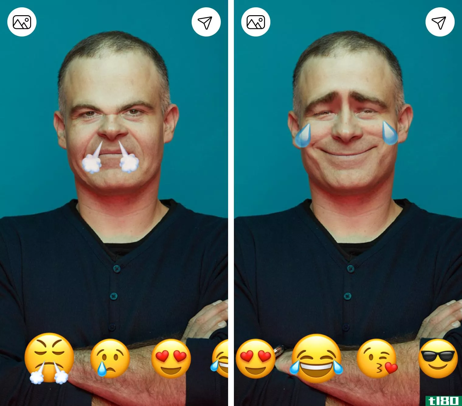 facetune的最新应用程序将你的脸转化为表情符号