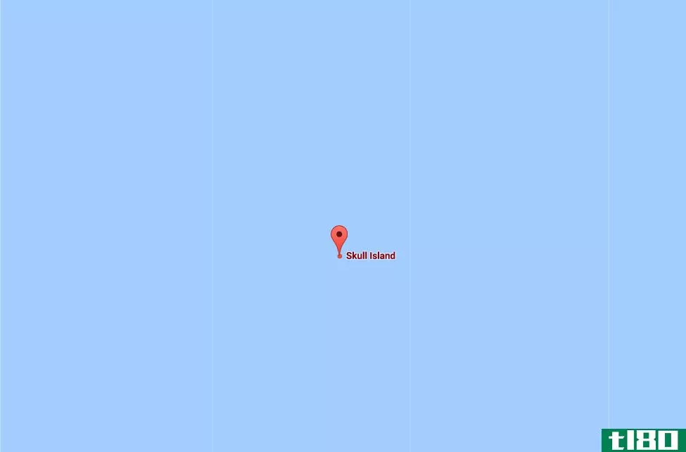 你现在可以在谷歌地图上找到孔的骷髅岛