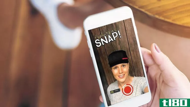 麦当劳的snaplications活动正在通过snapchat招募青少年