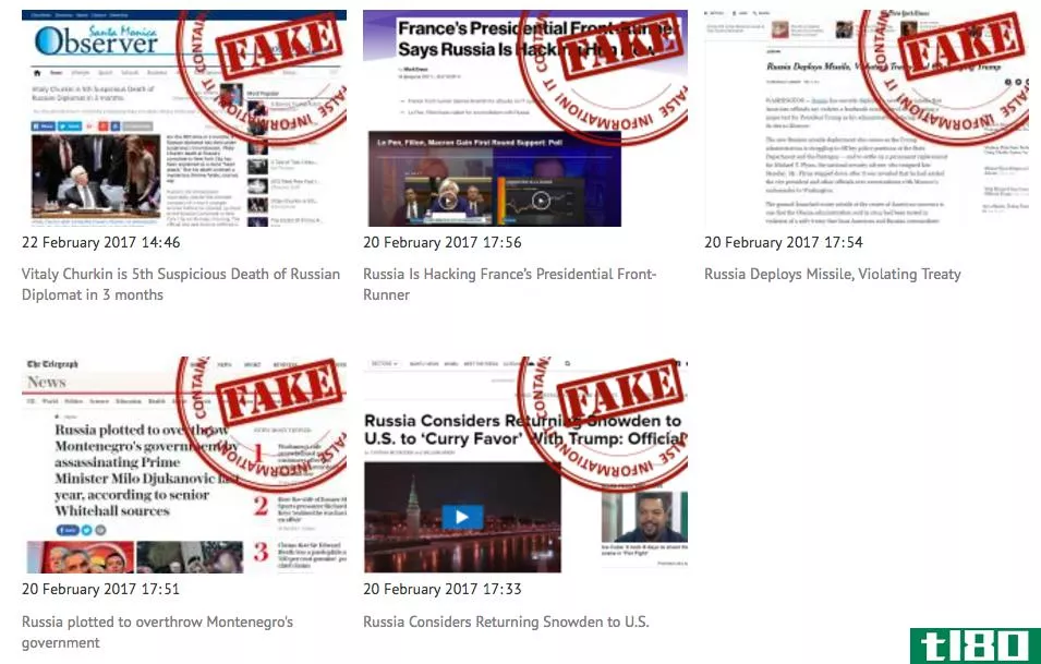 俄罗斯推出专门标记“假新闻”的网站