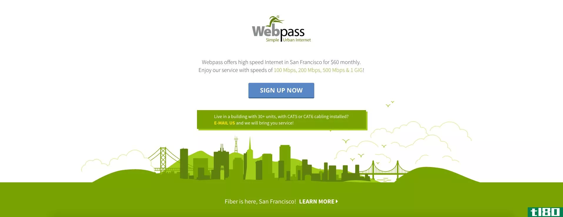 谷歌光纤公司旗下的webpass将其无线千兆互联网带到丹佛