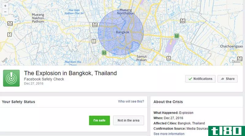 facebook在曼谷的安全检查用2015年的新闻误导了用户