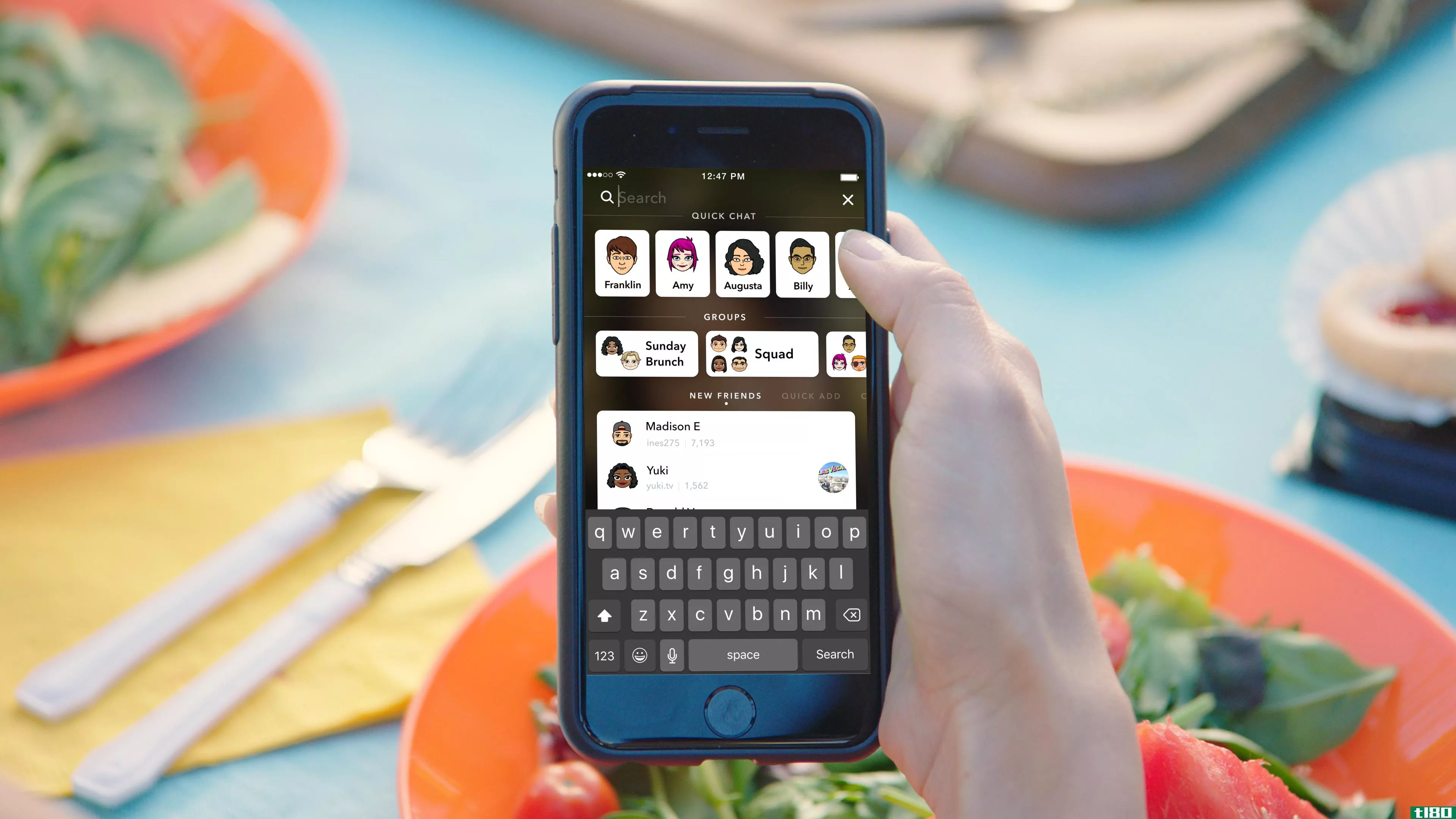 snapchat全面改进了搜索功能，使查找朋友更容易