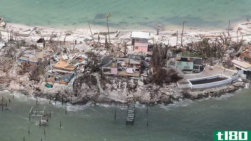 Great Abaco Island, Bahamas, photographed on September 4 after Hurricane Dorian.
