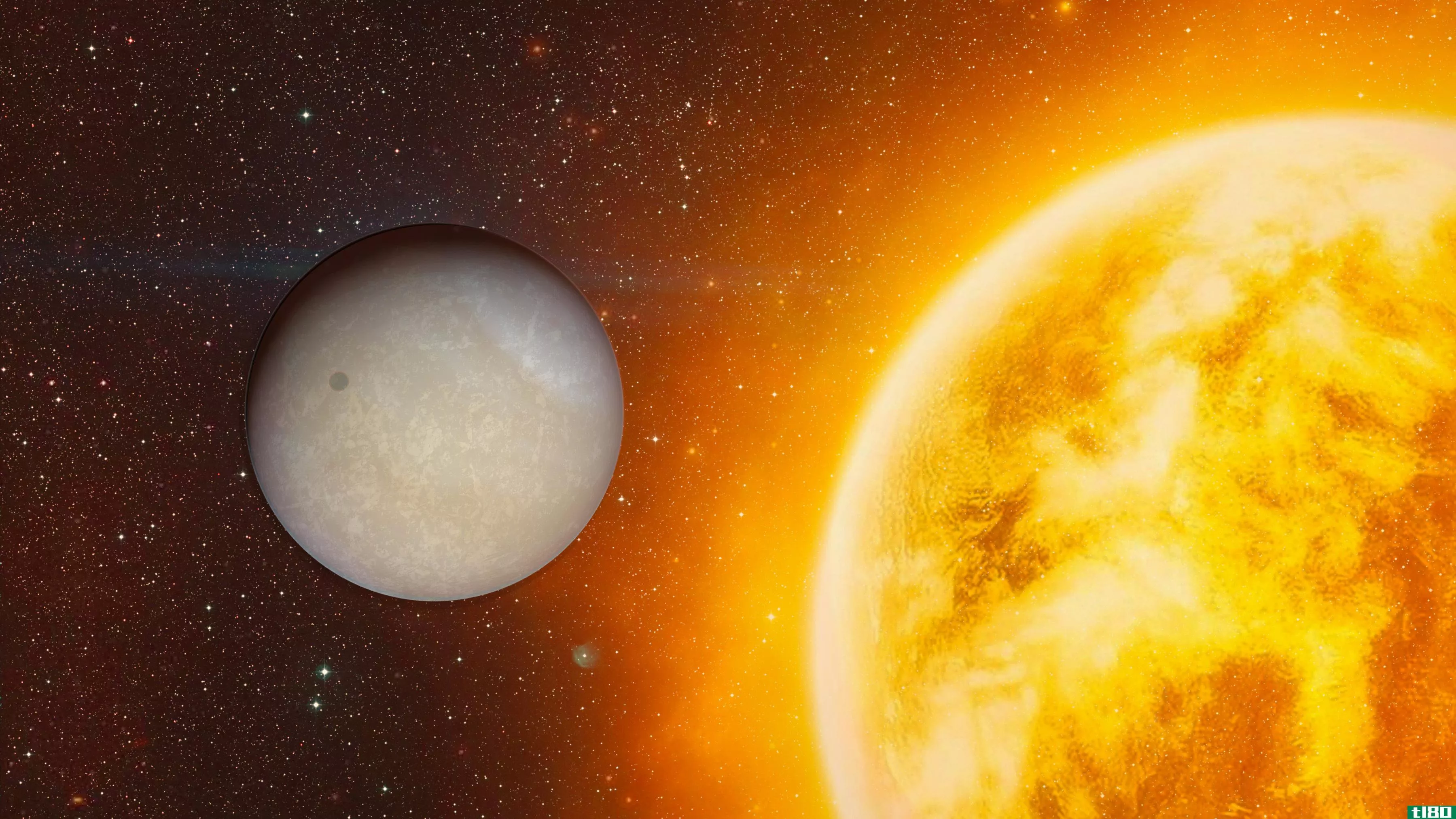 在一颗热的海王星大小的行星的大气层中发现的水蒸气