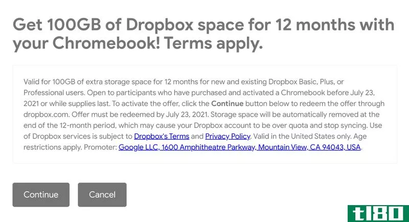 Illustration for article titled Should You Sign Up for 100GB of Free Dropbox Storage on Your Chromebook?