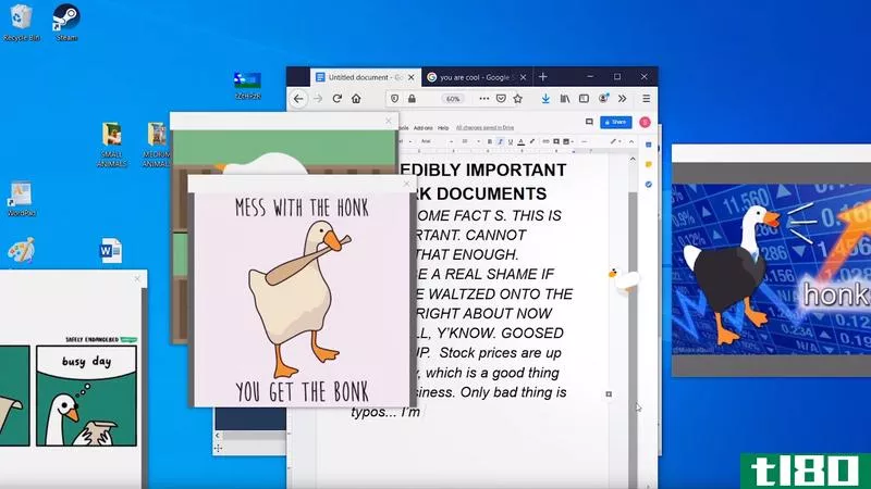 安装“桌面鹅”让你的电脑或mac电脑有可怕的鹅的混乱[更新]