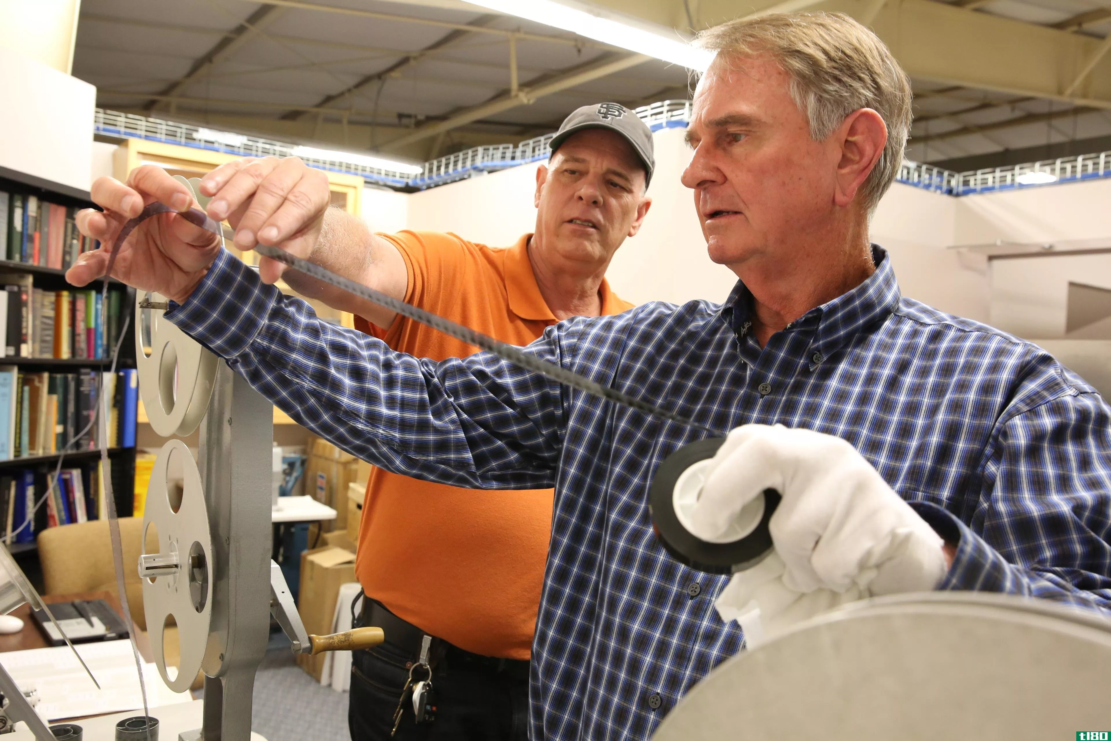 Jim Moye (left), a film preservation expert, and nuclear weap*** physicist Greg Spriggs (right) are working together to save thousands of nuclear test films.