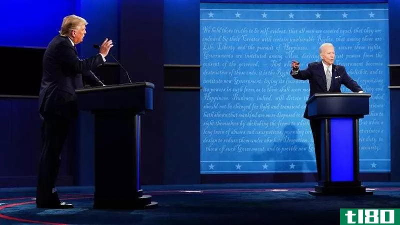 如何观看2020年大选前拜登/特朗普总统的最后辩论
