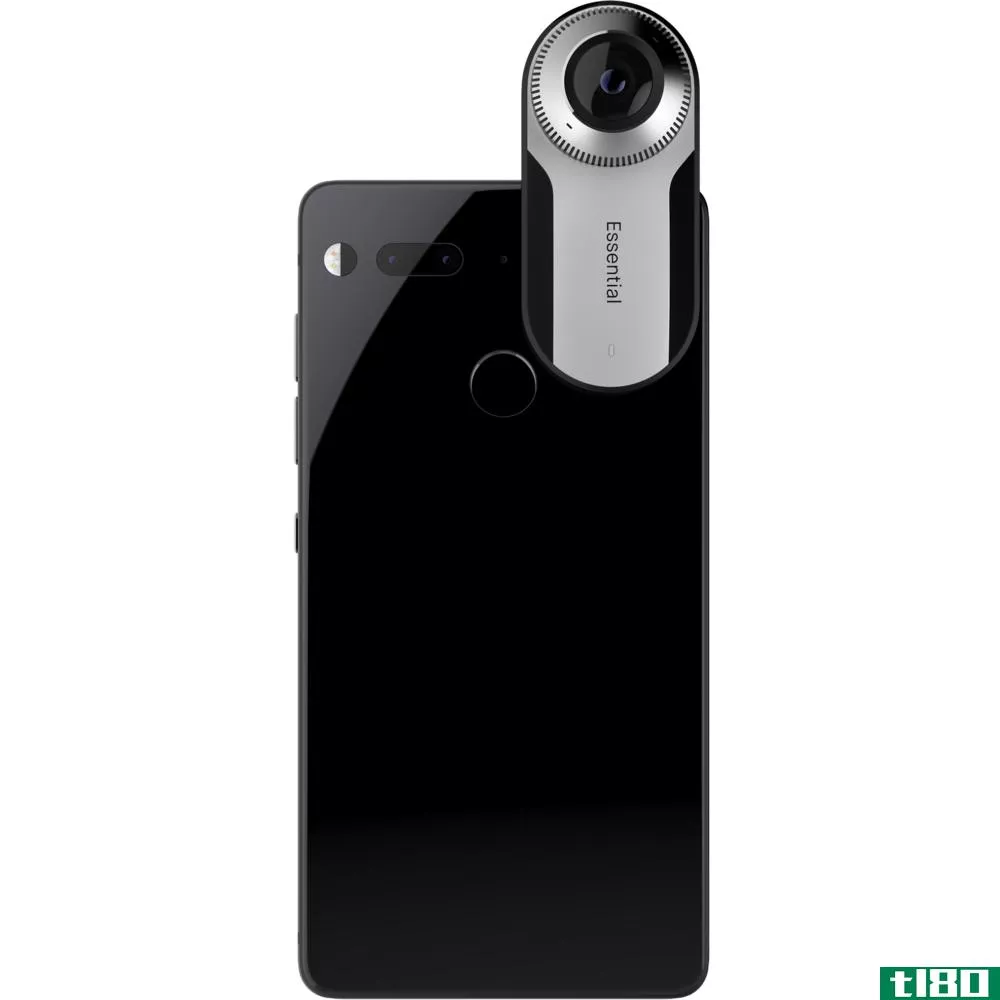 essential的微型360摄像头安装在新手机上