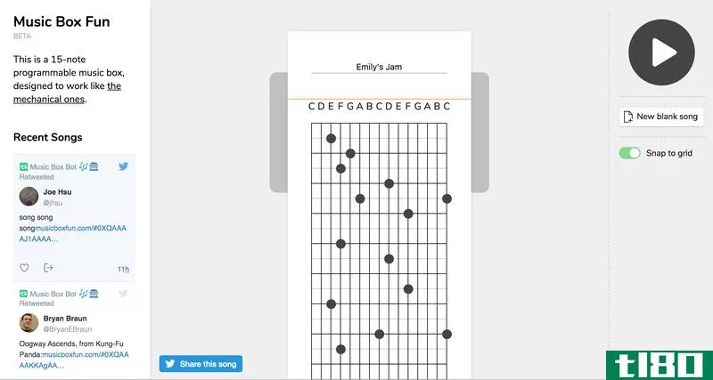 Illustration for article titled Create Your Own Sharable Mechanical Music Box Tunes With This Site