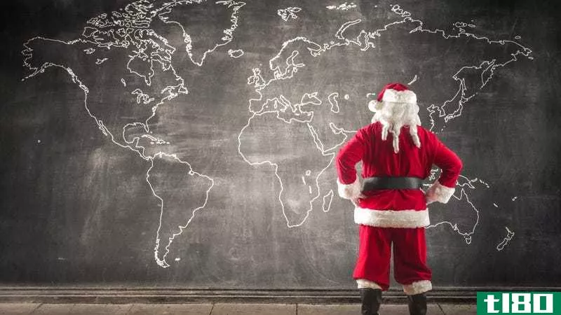 如何追踪圣诞老人从北极的通勤路线
