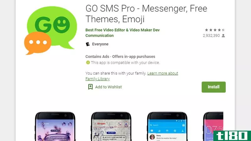 现在从你的android中删除“go sms pro”