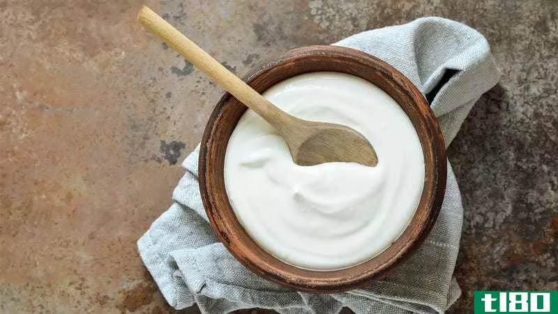 yogurt in a bowl