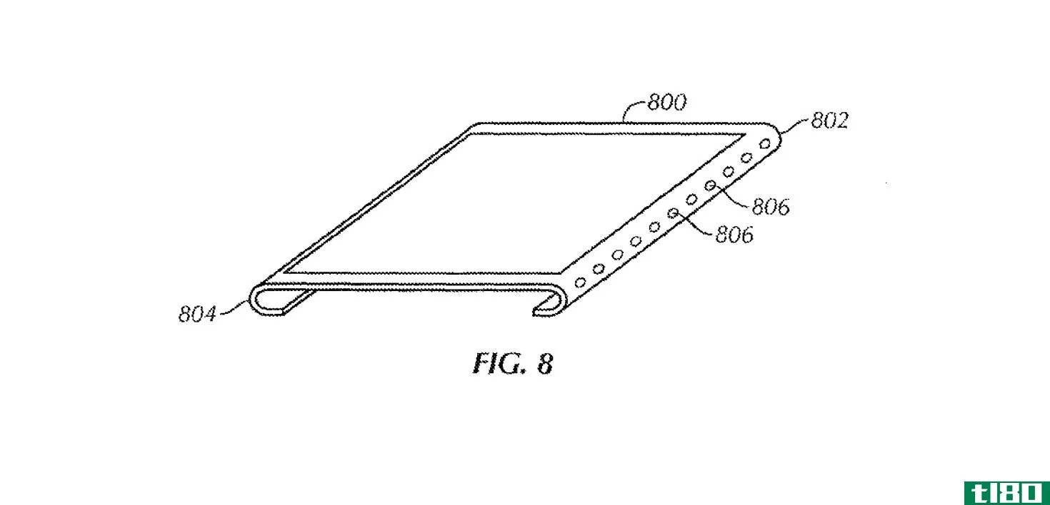苹果公司授予了弯曲的无边框屏幕和集成触摸id传感器的专利