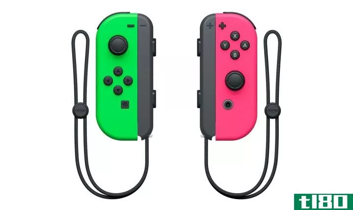 任天堂正在发布霓虹灯粉红色和绿色开关控制器的Splation2