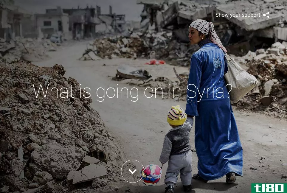谷歌用一个新的互动网站解释叙利亚难民危机