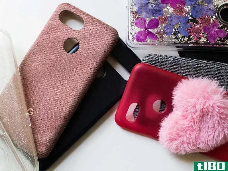 Both fabric and plastic phone cases can be cleaned with a little soap and water. 