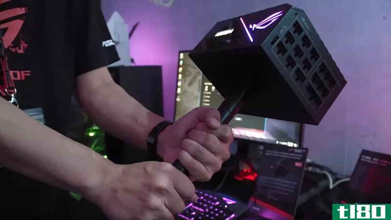Only those who are worthy may hold up Asus’ newest “ROG Thor” power supply.