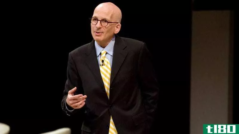 Seth Godin, whose talk is as **ooth as his head, speaking at the 99 Percent Conference