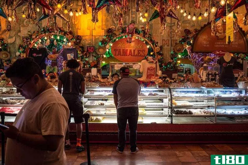 ...except for this photo of the glittering Mi Tierra Café