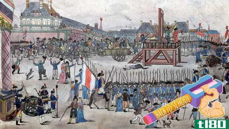 The execution of Robespierre (Image via Wikimedia Comm***)