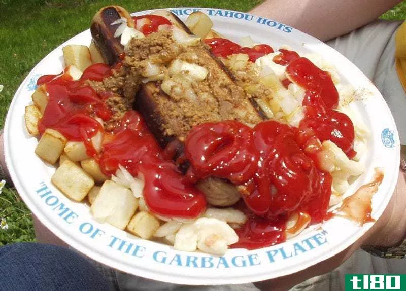 A Nick Tahou garbage plate. Don’t actually eat this