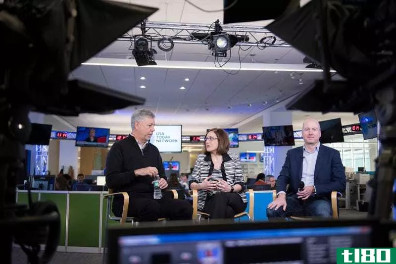 Wadsworth at a USA Today Network town hall