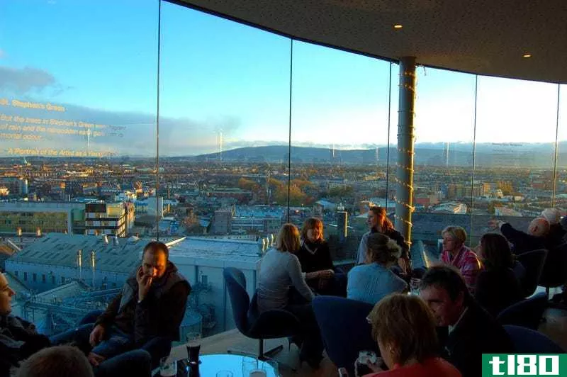 The view from the Gravity Bar at the Guinness Storehouse