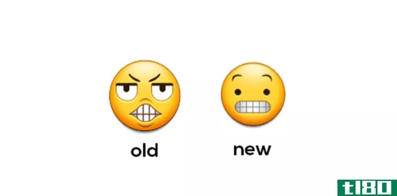 Comparing Samung’s emoji pre and post-update/Imgur