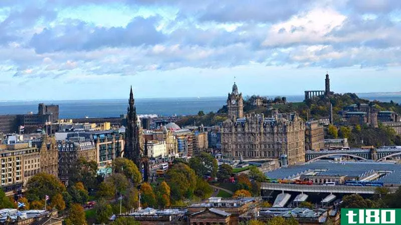 The view from Edinburgh Castle