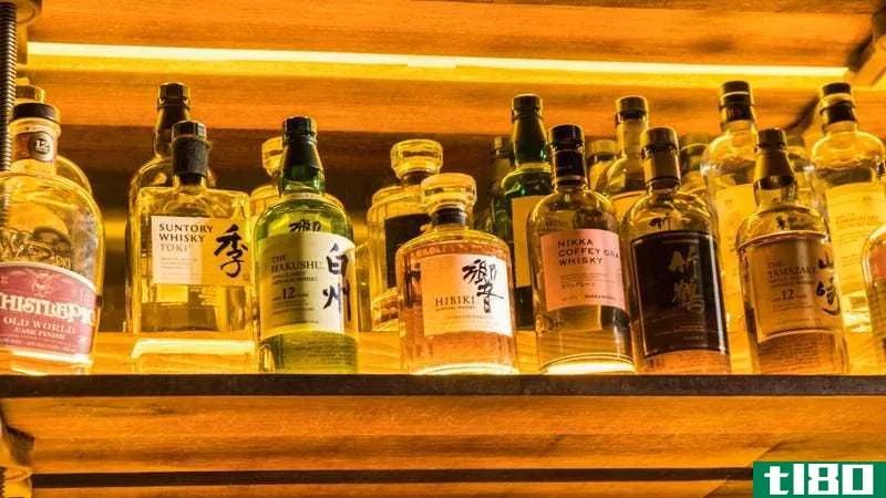 Japanese whiskey varieties. Photo by Patrick Allan.