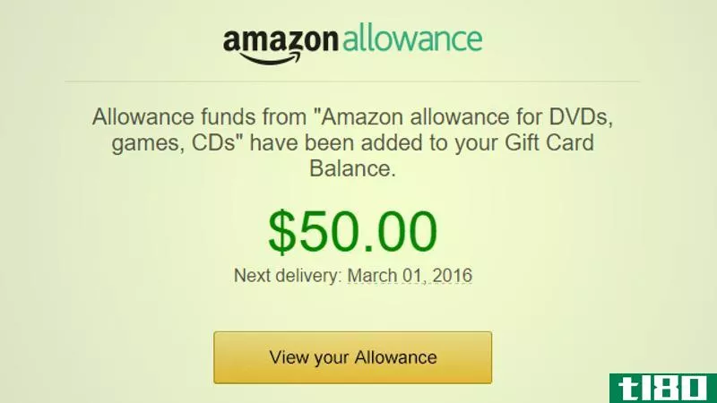 Illustration for article titled Amazon Allowance Helps Keep Your Amazon Spending in Check