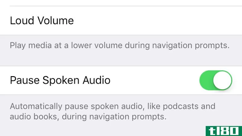 当apple maps提供导航提示时，自动暂停有声书籍和播客