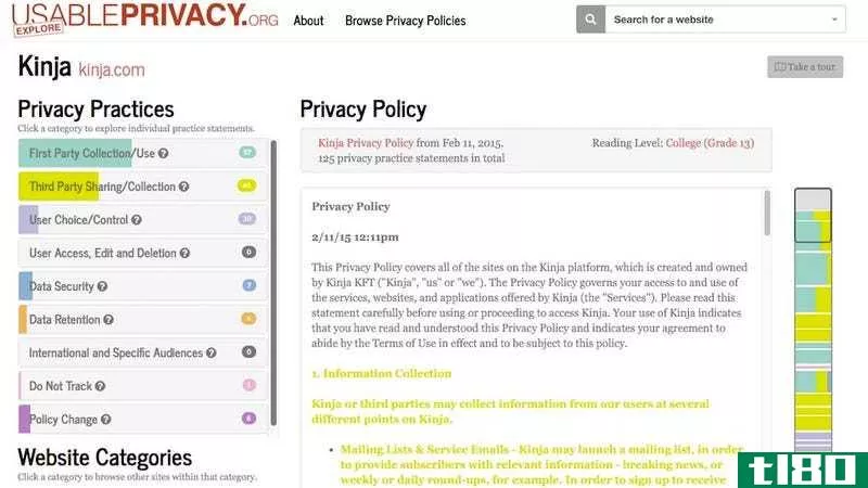 Illustration for article titled Usable Privacy Shows You What Privacy Policies Actually Mean, in Plain English