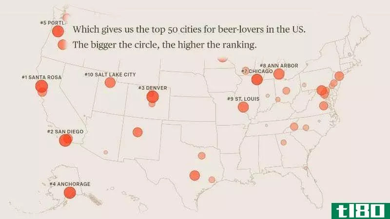 Illustration for article titled Find the Best Nearby Cities for Craft Beer and Microbrews With This Tool