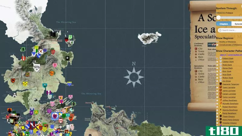Illustration for article titled Get Your Game of Thrones Fix With This Interactive, Spoiler-Proof Map
