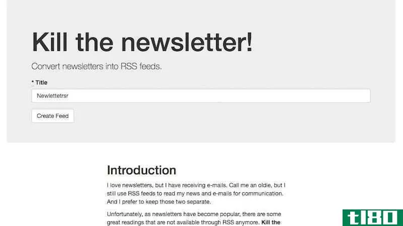 Illustration for article titled Kill the Newsletter Converts Newsletter Subscripti*** Into RSS Feeds