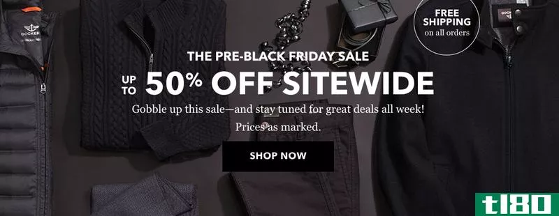 Dockers: Up to 50% off pre-Black Friday sale