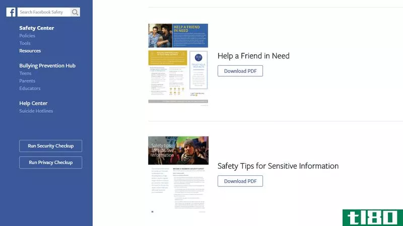 facebook的安全中心帮助用户报告和防止网络欺凌