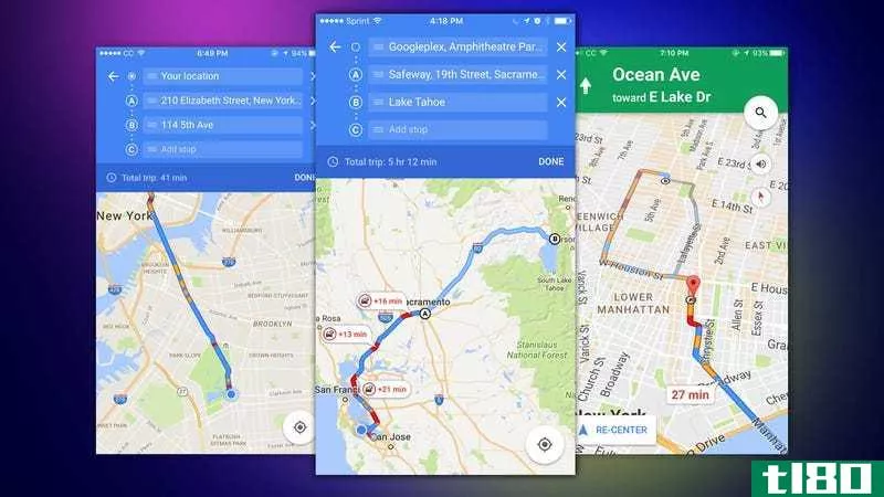 googlemapsforios现在可以导航到多个目的地