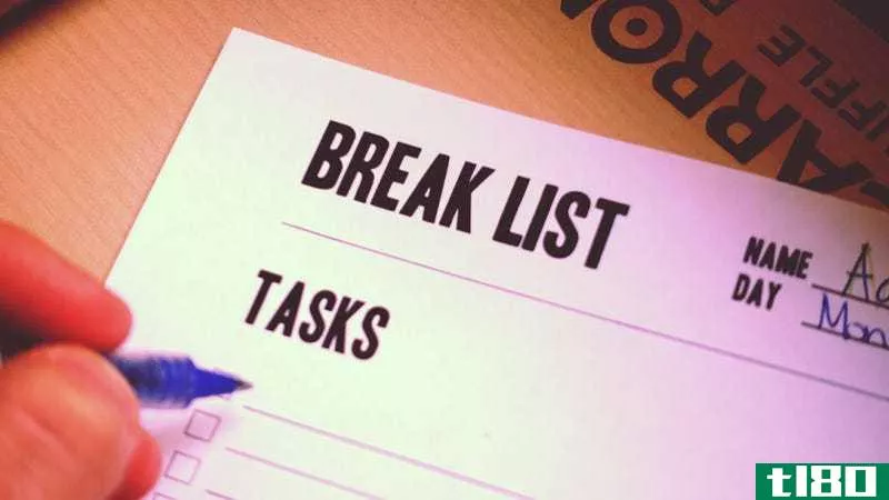 Illustration for article titled Swap Your To-Do List for a &quot;Break List&quot; to Get More Done