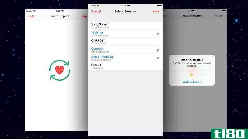 健康数据导入器为您手动控制在iphone上导入健康数据